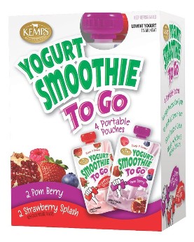 YOGURT AND YOGURT SMOOTHIES IN PORTABLE POUCHES