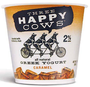 NOT ONE, NOT TWO, BUT THREE HAPPY COWS ARE MAKING YOGURT NOT ONE, NOT TWO, BUT THREE HAPPY COWS ARE MAKING YOGURT