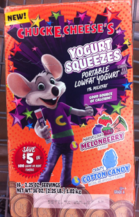 chuck e, cheese yogurt chuck e, cheese yogurt