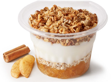 Apple Pie Parfait Made with Oikos Greek Nonfat Yogurt